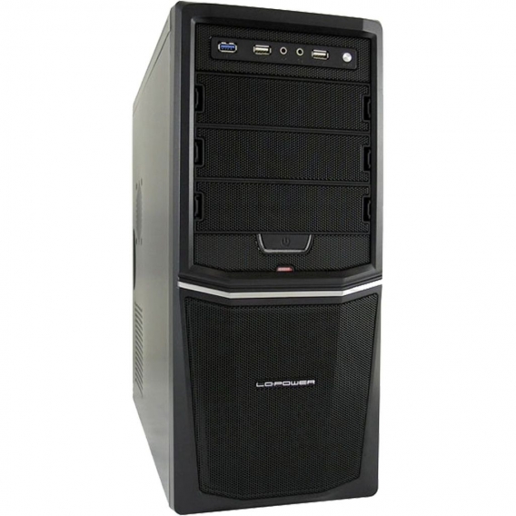 LC-Power Midi-Tower, ATX Gehäuse PRO-924B, mit LC420H-12 Netzteil, 420W