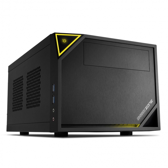 Sharkoon SHARK ZONE C10 - PC - Metall - Schwarz - Gelb - Mini-ITX - Gaming - 15 cm