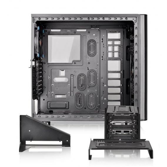 Thermaltake View 31 TG - Midi-Tower - PC - SPCC - Gehärtetes Glas - Schwarz - ATX,Micro ATX,Mini-ITX - Gaming