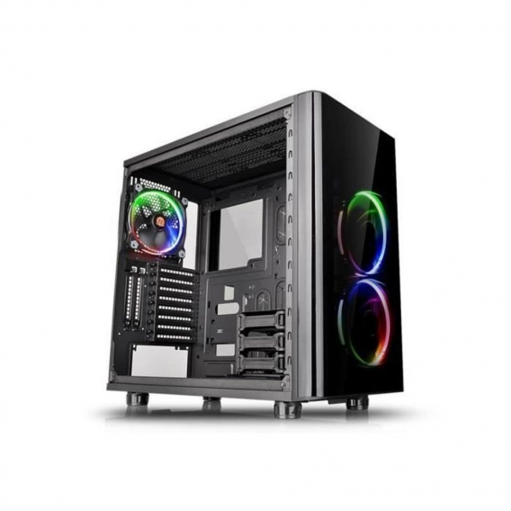 Thermaltake View 31 TG RGB Midi-Tower ATX Gehäuse schwarz, mit Sichtfenster