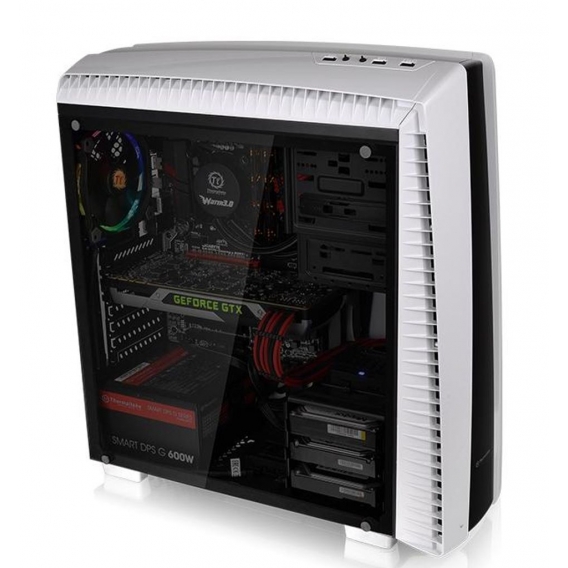 Thermaltake Versa 27 - Midi-Tower - PC - SPCC - Schwarz - Weiß - ATX,Micro ATX,Mini-ITX - Gaming