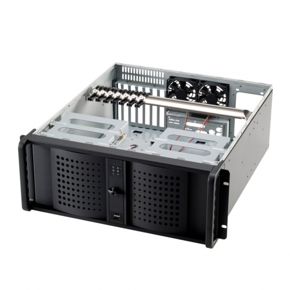 FANTEC TCG-4860KX07-1 - Rack - PC - Aluminium - Schwarz - ATX - 4U