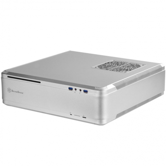 Silverstone SST-FTZ01S Fortress Mini-ITX Gehäuse - silber