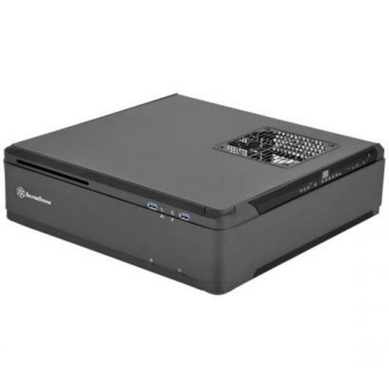 SilverStone Fortress Aluminium Mini-ITX Gehäuse SST-FTZ01B USB3.0 schwarz (o.NT)