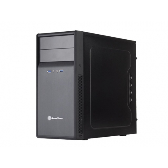 SilverStone PS09B - Midi-Tower - PC - Kunststoff - Stahl - Schwarz - Micro ATX,Mini-ITX - 21 cm