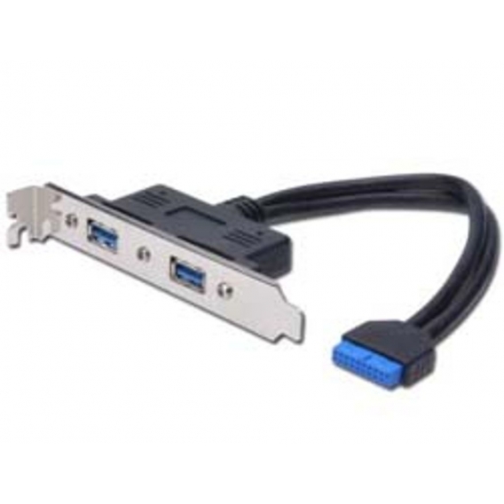 DIGITUS USB 3.0 Slotblechkabel, 2x USB-Port