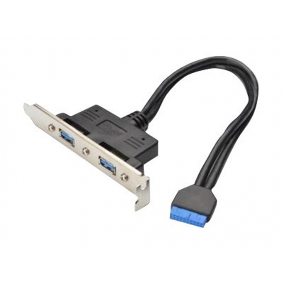 DIGITUS USB 3.0 Slotblechkabel, 2x USB-Port