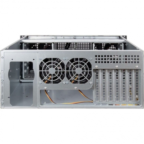 Inter-Tech 4U 40248, Rack, Server, Schwarz, Grau, ATX, micro ATX, Mini-ATX, Mini-ITX, SSI CEB, Stahl, Alarm, Festplatte, Netzwer