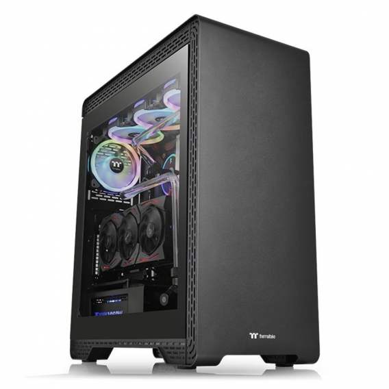 Thermaltake S500 TG - Midi-Tower - PC - Metall - SPCC - Schwarz - Transparent - ATX,Micro ATX,Mini-ITX - 17,2 cm