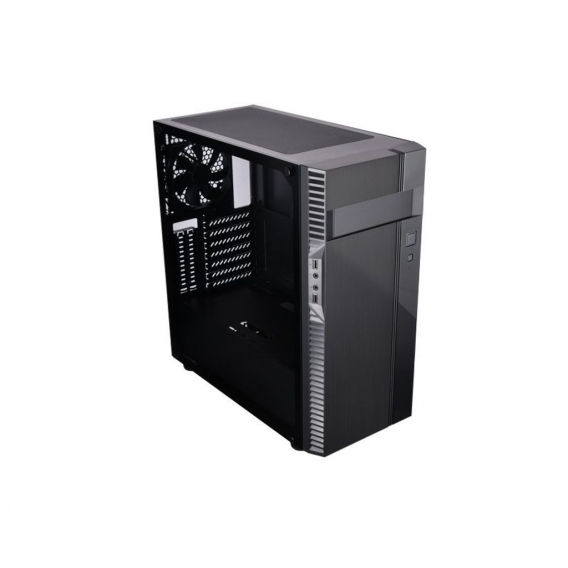 SilverStone PS14-E - Midi-Tower - PC - Kunststoff - Stahl - Gehärtetes Glas - Schwarz - ATX,CEB,Micro ATX - 17,7 cm