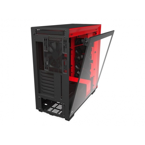 NZXT H710 - Midi ATX Tower - PC - SGCC - Stahl - Gehärtetes Glas - Schwarz - Rot - ATX,EATX,Micro ATX,Mini-ATX - 18,5 cm