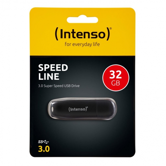 Intenso Speed Line 32 GB, USB 3.0, Schwarz