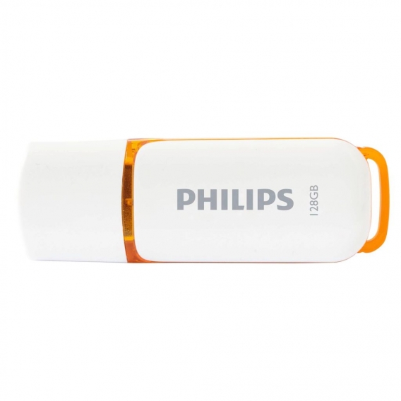 Philips USB-Stick 2.0, 128GB, Snow Edition, Farbe: Orange