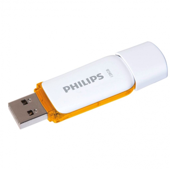 Philips USB-Stick 2.0, 128GB, Snow Edition, Farbe: Orange