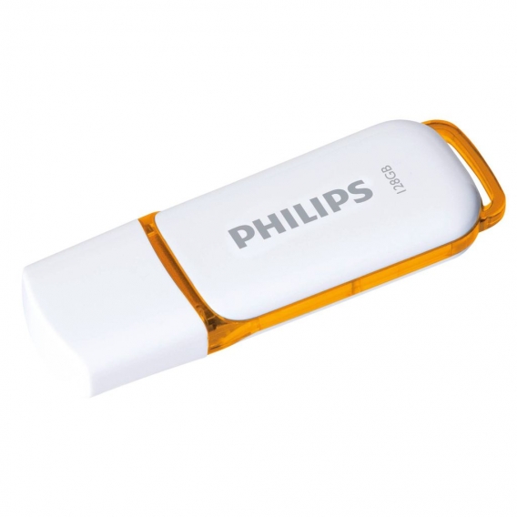 Philips USB-Stick 2.0, 128GB, Snow Edition, Farbe: Orange