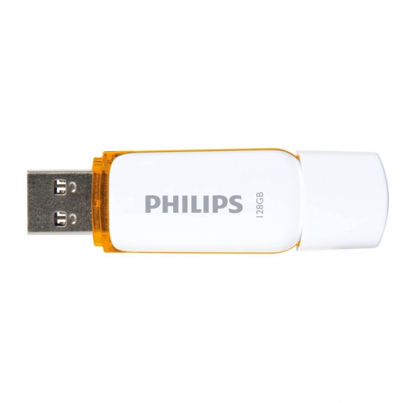 Philips USB-Stick 2.0, 128GB, Snow Edition, Farbe: Orange