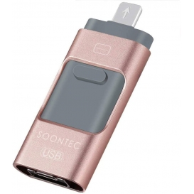 More about SOONTEC 128 GB 3.0 USB-Stick Memory Stick 3 in1 MICRO USB/PC/iPhone Rosa