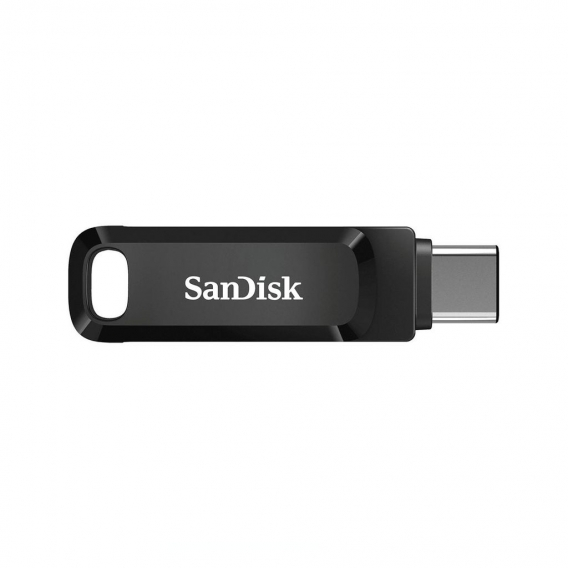 SanDisk Ultra Dual Drive Go - 64 GB - USB Type-A / USB Type-C - 3.2 Gen 1 (3.1 Gen 1) - 150 MB/s - Drehring - Schwarz