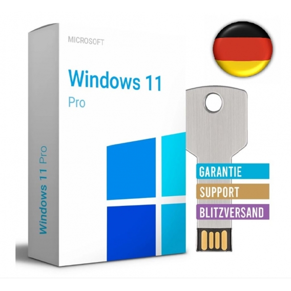 Windows 11 Pro | Vollversion | auf USB