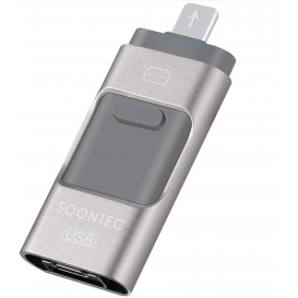 More about SOONTEC 64 GB Silber 3.0 USB-Stick Memory Stick 3 in1 MICRO USB/PC/iPhone