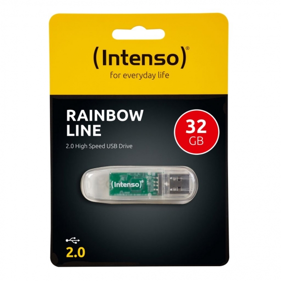 Intenso USB  Stick Rainbow Line - 32 GB - Transparent