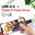 USB Stick 64 GB, 128 GB,USB-Flash-Laufwerke USB 3.0 USB C Typ C Speicherstick OTG Dual Flash Drive 2-in-1 Memory Stick für Table