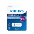 Philips USB-Stick 64GB Drive Snow, USB 2.0, Farbe: Lila