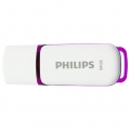 Philips USB-Stick 64GB Drive Snow, USB 2.0, Farbe: Lila