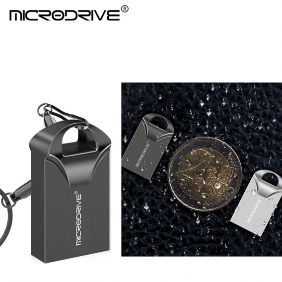 64GB USB Stick USB 2.0 USB Drive Aluminium Mini Autoradio USB Flashdrive Farbe: Schwarz