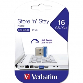 More about Verbatim Store `n` Stay NANO - USB-Flash-Laufwerk - 16 GB - USB 3.0 - Blau