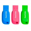 Sandisk USB Stick Cruzer Blade USB Flash Drive 3pack 32GB, Typ-A, 2.0, Ohne Deckel, Blau, Grün, Pink