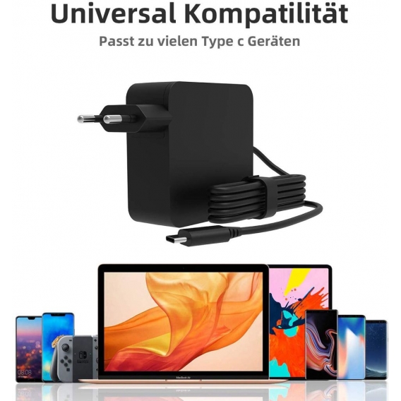 NEUE DAWN 65W USB C Netzteil  für Lenovo ASUS Acer Dell Xiaomi Air Huawei Matebook MacBook Pro HP Thinkpad Type C Laptops Ladege