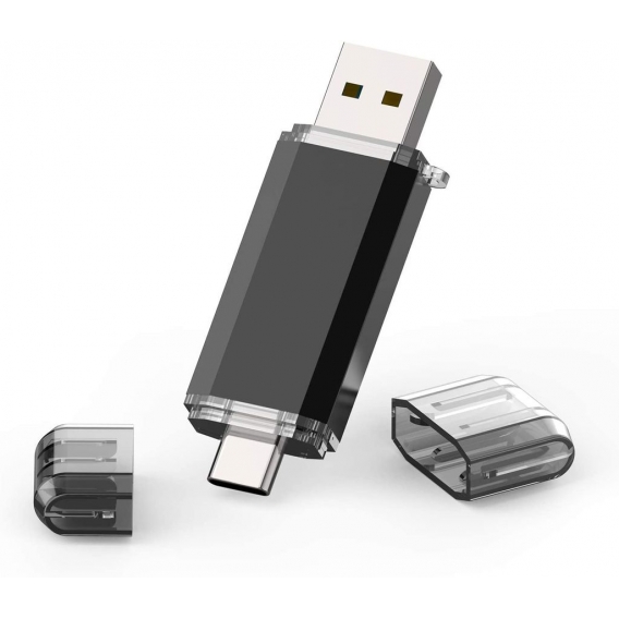 USB-Stick 128GB USB C Memory Stick OTG USB 3.0 2-in-1 Flash-Laufwerke Typ-A & Typ-C Thumb-Drive OTG-Speicherstick für Android-Sm