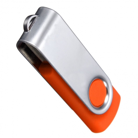 Wirbel 64MB USB 2.0 Flash Memory Stick Pen Drive Speicher Thumb U Disk Faltbarer Schlüsselanhänger Geschenke orange