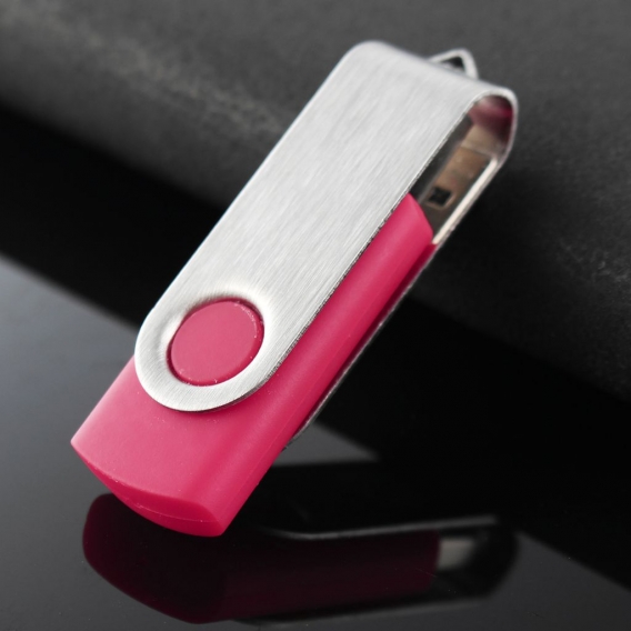 Wirbel 64MB USB 2.0 Flash Memory Stick Pen Drive Speicher Thumb U Disk Faltbarer Schlüsselanhänger Geschenke pink