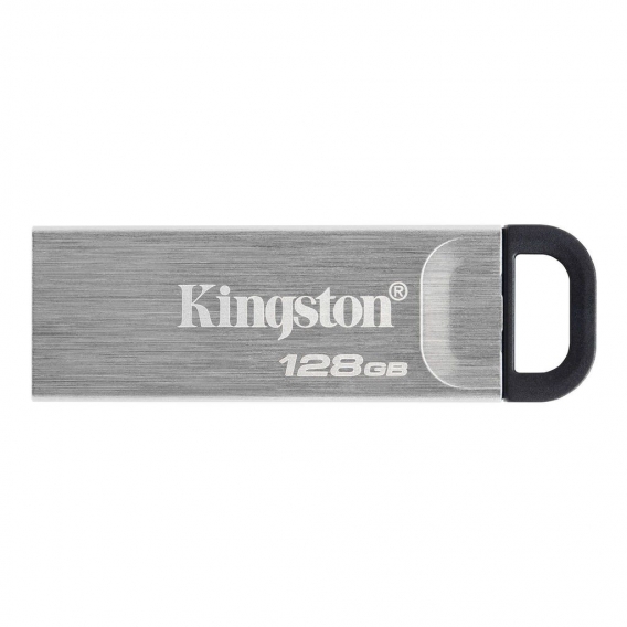 Kingston USB-Flash-Laufwerk DataTraveler Kyson 128 GB, USB 3.2 Gen 1, Schwarz/Grau