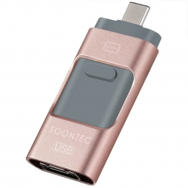 More about SOONTEC 128 GB ROSE 3.0 USB-Stick Memory Stick 3 in1 USB-C/PC/iPhone