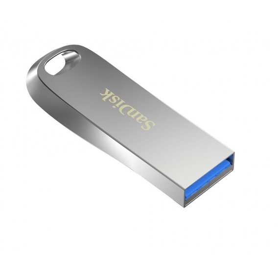 SanDisk Ultra Luxe 128GB USB Flash Drive USB 3.1 up to 150 MB/s, SDCZ74-128G-G46, mit schwarzen Schlüsselband