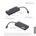 Lenovo 4X90V55523 - USB 3.2 Gen 1 (3.1 Gen 1) Type-C - HDMI,USB 2.0,USB 3.2 Gen 1 (3.1 Gen 1) Type-A Lenovo