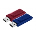 Verbatim 49327 lecteur USB flash USB Type-A 2.0 Bleu, Rouge