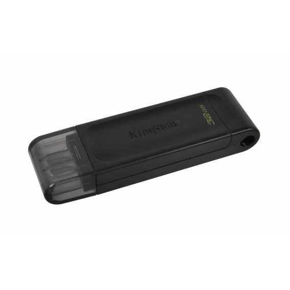 Kingston Technology DataTraveler 70, 32 GB, USB Typ-C, 3.2 Gen 1 (3.1 Gen 1), Kappe, 7 g, Schwarz