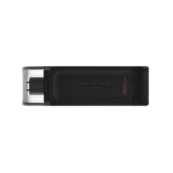 Kingston Technology DataTraveler 70, 32 GB, USB Typ-C, 3.2 Gen 1 (3.1 Gen 1), Kappe, 7 g, Schwarz