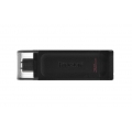 Kingston Technology DataTraveler 70, 32 GB, USB Typ-C, 3.2 Gen 1 (3.1 Gen 1), Kappe, 7 g, Schwarz