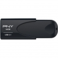 PNY 64GB USB 3.1 SpeicherStift Attache 4 Capless Sliding Design Schwarz