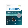 Philips 2 in 1 Black        32GB OTG USB C + USB 3.1