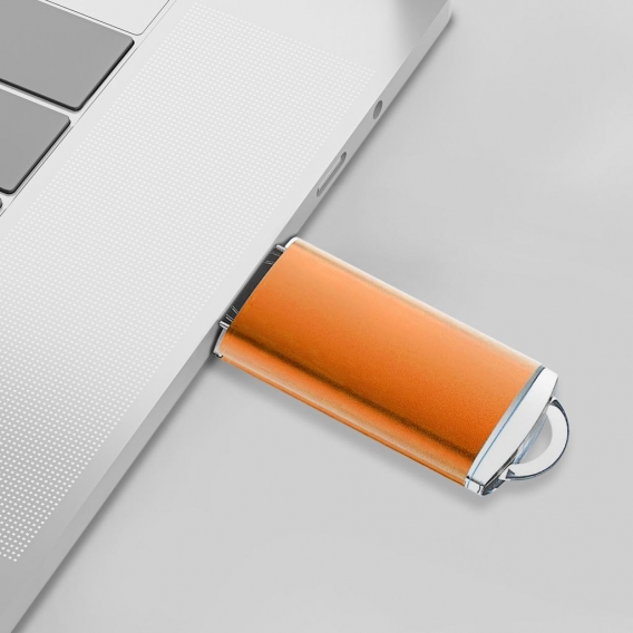 1GB USB 2.0 Stick Flash USB Drive Kompakt USB Flashdrive Speicherstick Memorystick Farbe: Orange