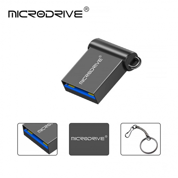 64GB USB 2.0 Stick Flash USB Drive Aluminium Mini Autoradio USB Flashdrive Farbe: Schwarz