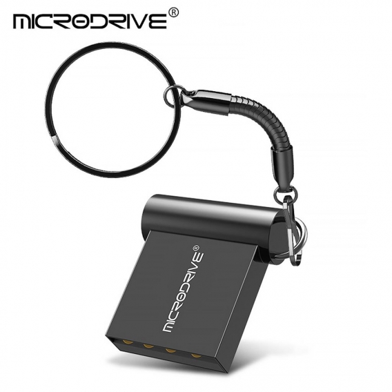 64GB USB 2.0 Stick Flash USB Drive Aluminium Mini Autoradio USB Flashdrive Farbe: Schwarz