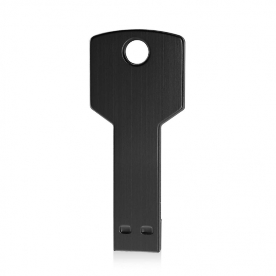 128GB USB 2.0 Stick Flash Drive Aluminium schwarz Schlüssel Metall kompakt Farbe: Schwarz