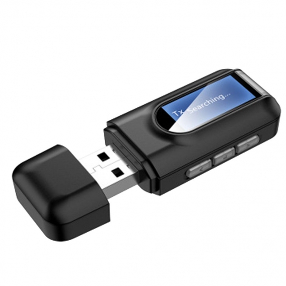 USB Bluetooth 5.0 Audio Sender LCD Display Adapter Dongle Für PC TV